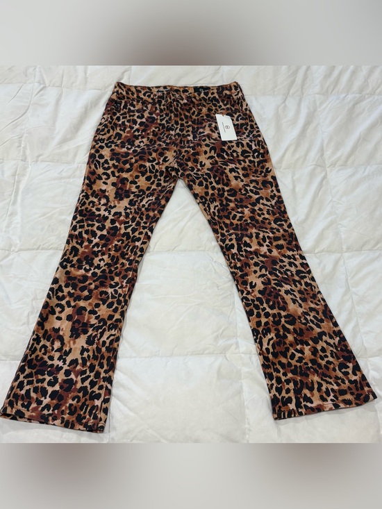 Ag Adriano Goldschmied Denim - Women’s Adriano Goldschmied Leopard Print, The Jodi Crop Pants